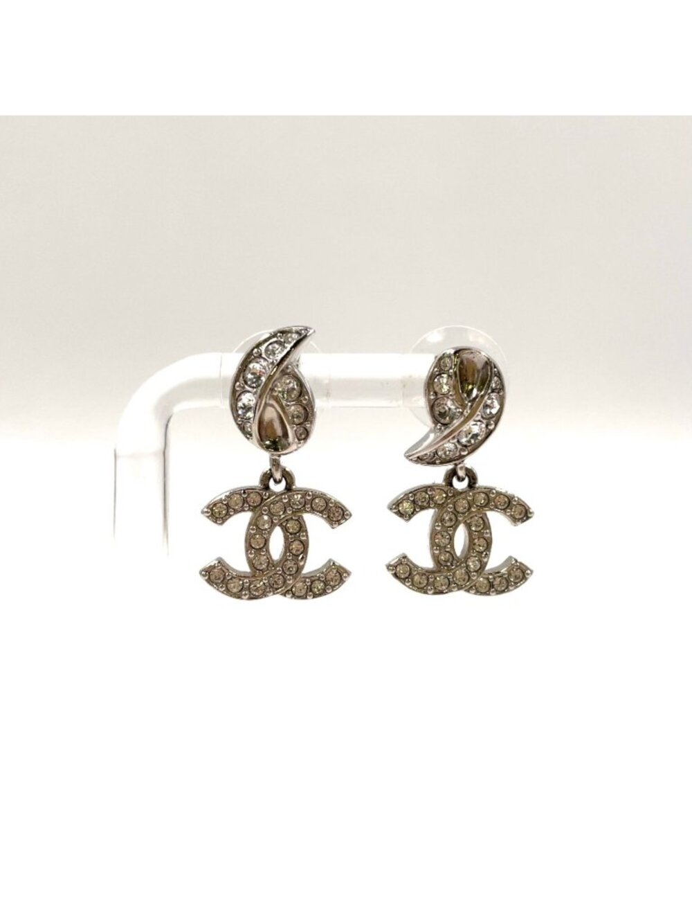 Chanel CC Logo Metal Earrings